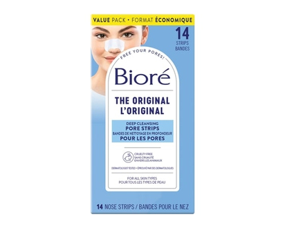 Biore Deep Cleansing Pore Strips Value Pack for Instant Pore Unclogging and Blackhead Removal, 14ct - 14.0 EA