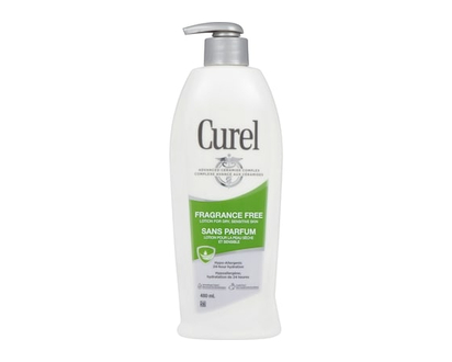 Curel Fragrance Free Lotion, Hypo-Allergenic Body Moisturizer for Dry, Sensitive Skin - 480.0 ML