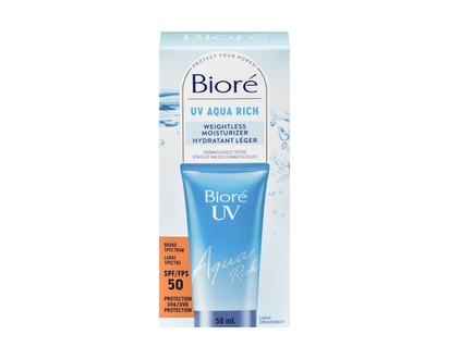 Biore UV Aqua Rich Weightless Moisturizer SPF 50 - 50 ML
