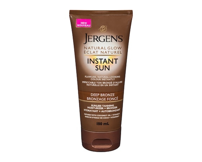 Jergens Deep Bronze Sunless Tanning Moisturizer + Bronzer - 180.0 ML