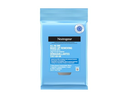 Neutrogena All-in-One Make-Up Removing Cleansing Wipes, Plant Based and Compostable - 7.0 EA
