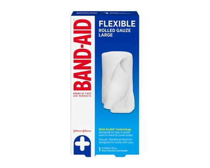 Johnson & Johnson First Aid Rolled Gauze, Medium - 4.57 EA