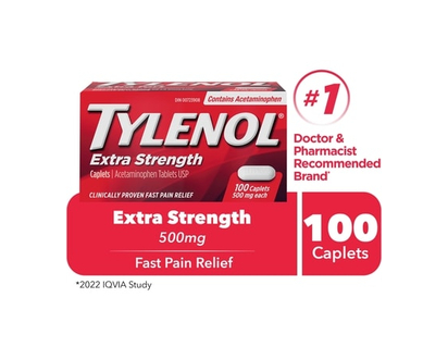 Tylenol 500 Mg Caplets - 100.0 EA