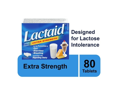 Lactaid Extra Strength Tablets - 80.0 EA