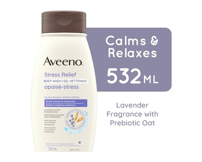 Aveeno Stress Relief Body Wash for Dry Skin Relief - 532.0 ML