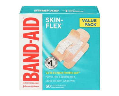 Band-Aid Skin-Flex Adhesive Bandages - 60 EA