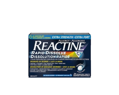 Reactine Rapid Dissolve Extra Strength Tablets - For Itchy Eyes, Hives, Runny Nose - 24.0 EA
