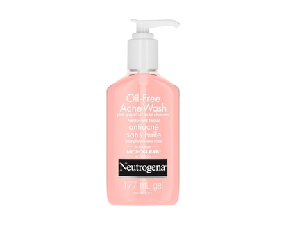 Neutrogena Oil Free Acne Wash Pink Grapefruit, Facial Cleanser - 177.0 ML