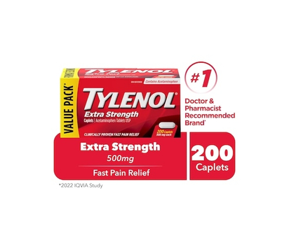 Tylenol Extra Strength Caplet - 200.0 EA