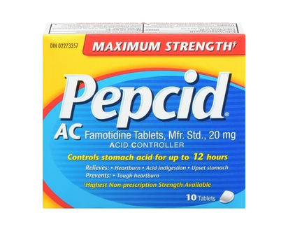 Pepcid Maximum Strength Ac Tablets, Acid Reducer For Heartburn, 10 Count - 10.0 EA