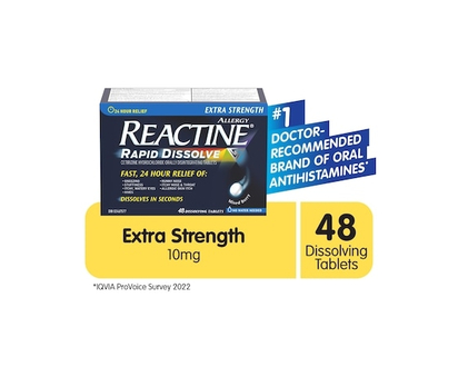 Reactine Rapid Dissolve Allergy Relief, Extra Strength, 48 Tablets - 48 TAB