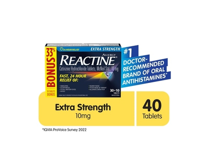 Reactine Extra Strength Tablets - 40.0 EA
