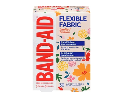 Band-Aid Flexible Fabic Wildflower - 30.0 EA