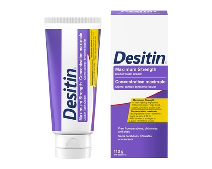 Desitin Maximum Strength Baby Diaper Rash Cream, 40% Zinc Oxide - 113 G