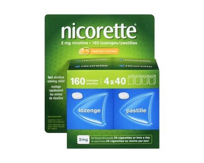 Nicorette Nicotine Lozenges, 2 mg, Fresh Fruit - 160.0 EA