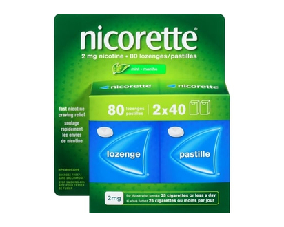 Nicorette Nicotine Lozenges, 2mg, Mint, 80 Count - 80 EA