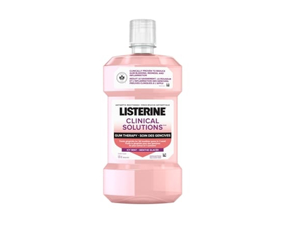 Listerine Solutions cliniques Thérapie des gencives, rince-bouche antiseptique - 500 ML