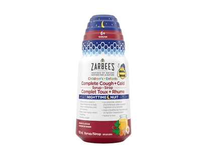 ZARBEE'S Sirop Complet Toux + Rhume pour enfants pour la nuit - 118.0 ML