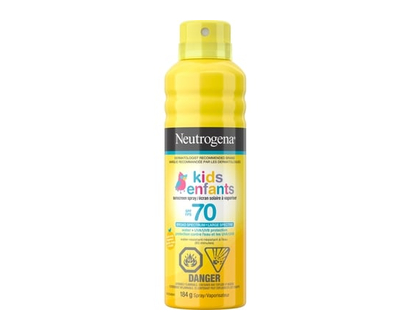 Neutrogena Écran solaire à vaporiser pour enfants, résistant à l'eau, fps 70 - 184.0 G