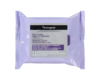 Neutrogena Night Calming Makeup Removing Cleansing Wipes - 25 EA