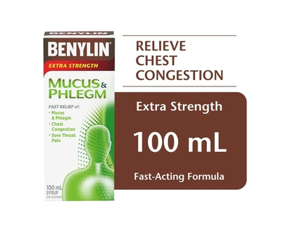 Benylin Mucus & Phlegm Syrup Extra Strength - 100.0 ML