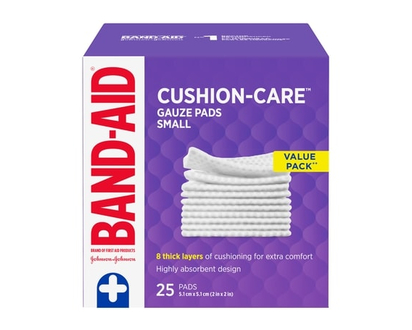 Band-Aid Gauze Pads, Small - 25.0 EA