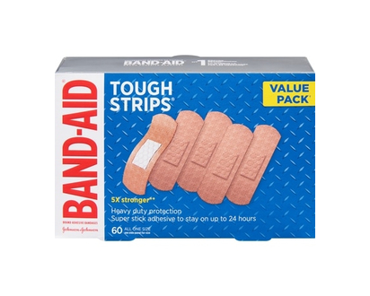 Band-Aid Tough Strips - 60.0 EA