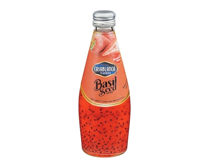 Casablanca Basil Seed Drink With Strawberry Flavor - 290.0 ML