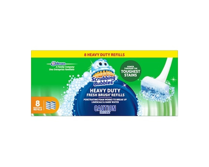Scrubbing Bubbles Fresh Brush Toilet Cleaning System, Flushable Refills, Heavy Duty - 1.0 EA
