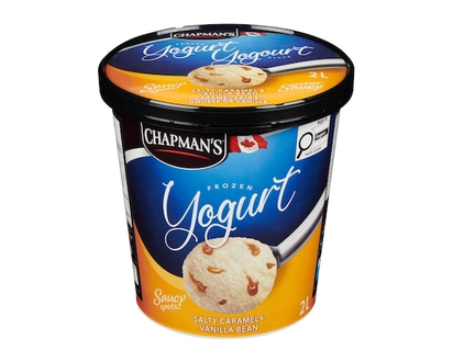 Chapmans Frozen Yogurt Saucy Spots Salty Caramel & Vanilla Bean - 2.0 L