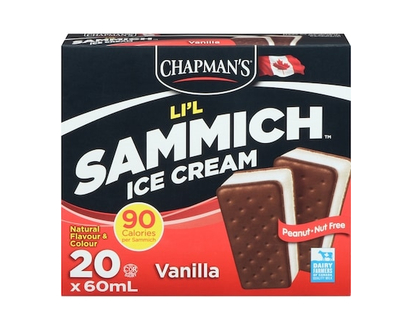 Chapmans Li'L Ice Cream Sammich Vanilla - 60.0 ML