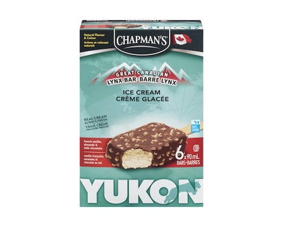 Chapmans Yukon Lynx Ice Cream Bar French Vanilla & Almond - 90.0 ML