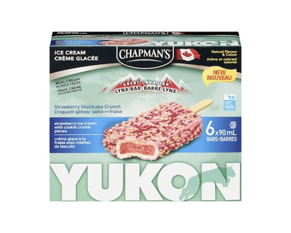 Chapmans Yukon Lynx Ice Cream Bar Strawberry Shortcake Crunch - 90.0 ML