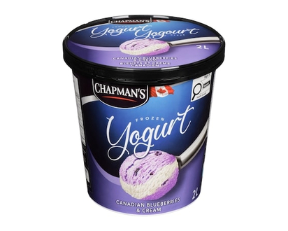 Chapmans Frozen Yogurt Canadian Blueberries & Cream - 2.0 L
