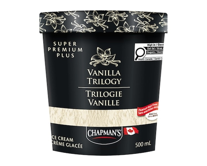 Chapmans Super Premium Plus Ice Cream Vanilla Trilogy - 500.0 ML