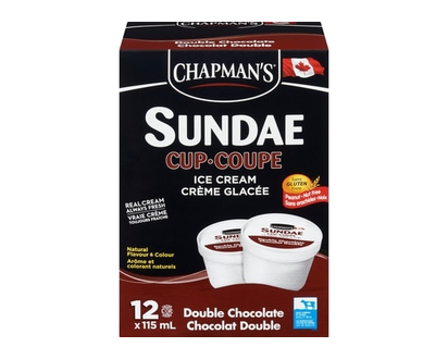 Double Chocolate Ice Cream Sundae Cup - 12.0 EA