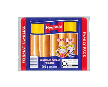Hygrade Saucisses fumées originales, format familial - 900.0 G