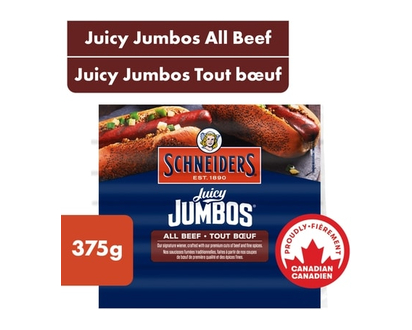 Schneiders Saucisses fumées tout bœuf Juicy Jumbos - 375.0 G