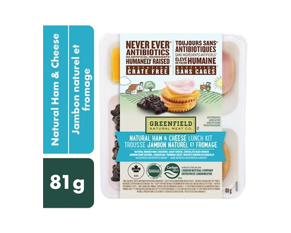 Greenfield Natural Meat Co. Natural Ham & Cheese Lunch Kit - 81.0 G