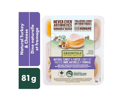 Greenfield Natural Meat Co. Natural Turkey & Cheese Lunch Kit - 81.0 G