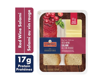 Schneiders Dry Cured Red Wine Salami Snack Kit - 75.0 G