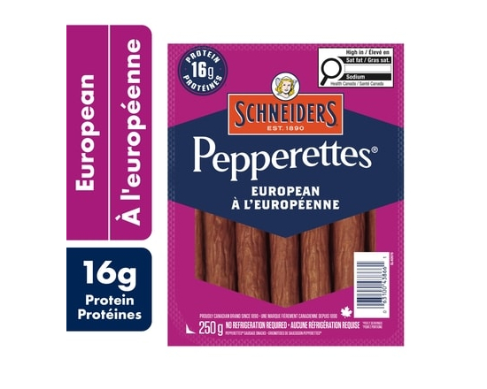 Pepperettes Sausage Sticks, European - 250.0 G