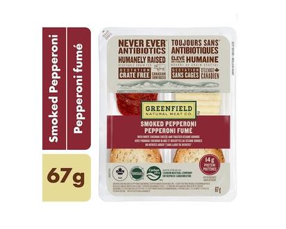 Greenfield Natural Meat Co. Smoked Pepperoni Snack Kit - 67.0 G