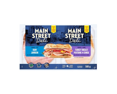 Schneiders Cooked Ham & Smoked Turkey Breast Combo Pack - 500.0 G
