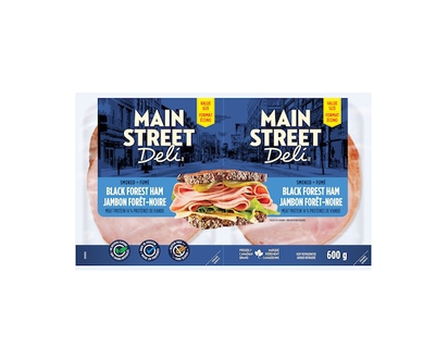 Main Street Deli Smoked Black Forest Ham - 600.0 G