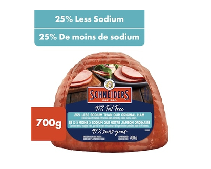 Schneiders 97% Fat Free Lower Sodium Smoked Ham - 700.0 G