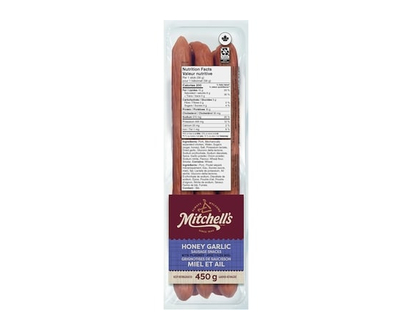 Mitchell's Gourmet Foods Honey Garlic Meat Sticks - 450.0 G