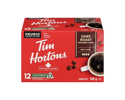 Tim Hortons Single Serve Coffee Pod, Dark Roast - 126 G
