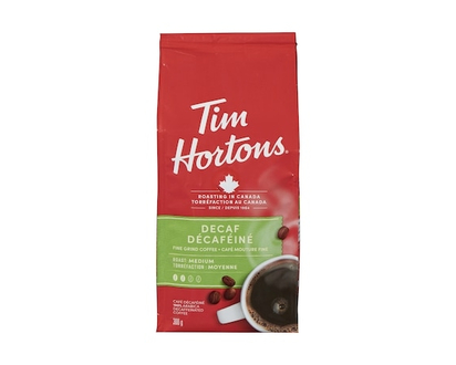 Tim Hortons Fine Grain Coffee, Decaffeinated - 300 G