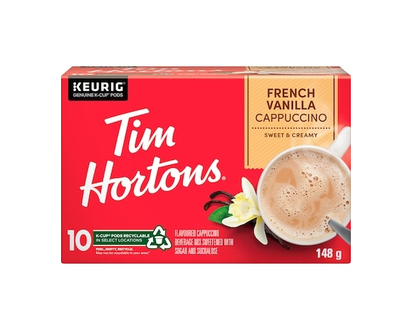 Tim Hortons Cappuccino Beverage Mix French Vanilla - 10 EA